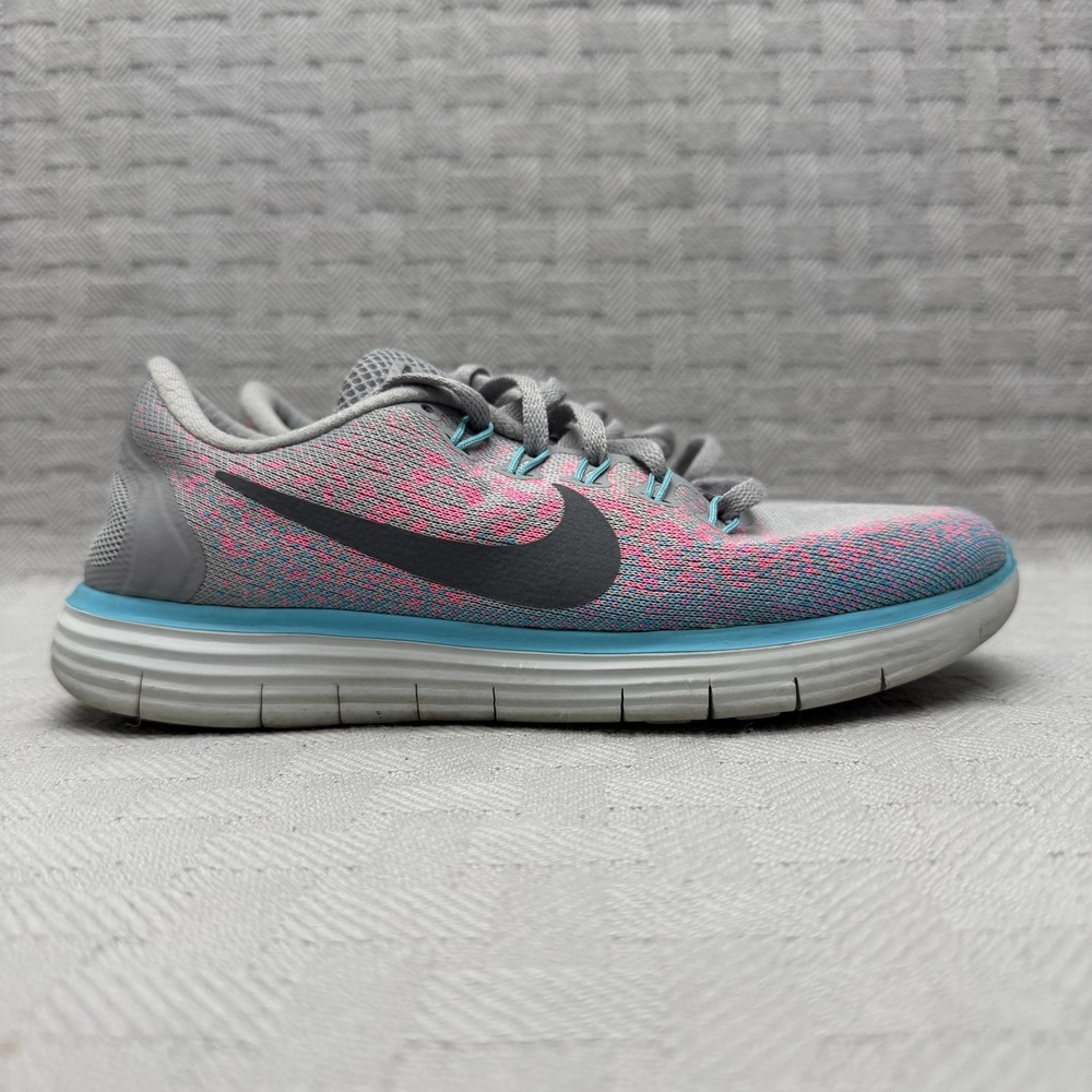 Nike Free Run Distance Women Size 7 Gray 827116-006